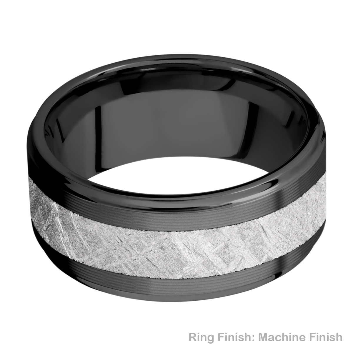 Lashbrook Z10FGE15/METEORITE Zirconium Wedding Ring or Band Alternative View 7