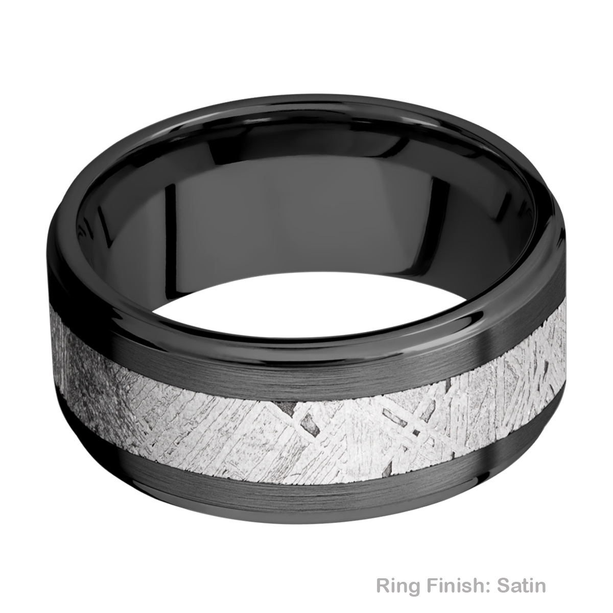 Lashbrook Z10FGE15/METEORITE Zirconium Wedding Ring or Band Alternative View 4