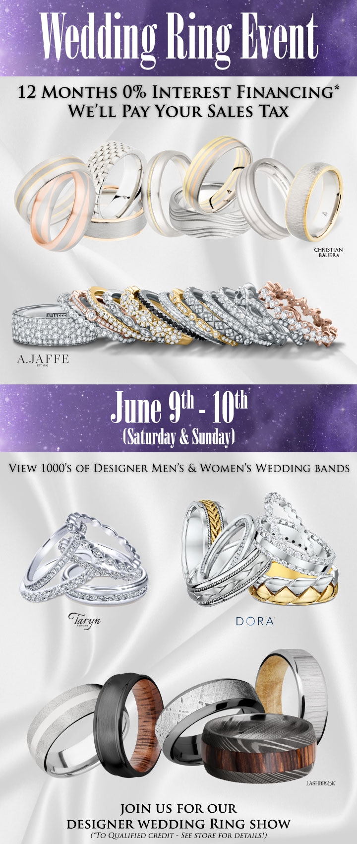 Wedding Ring Event at TQ Diamonds - June 2018