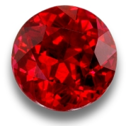 A round red ruby