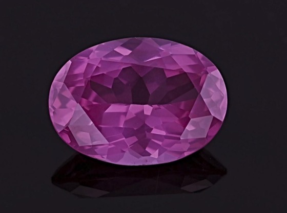 A 5.78 carat oval pink spinel from Tanzania
